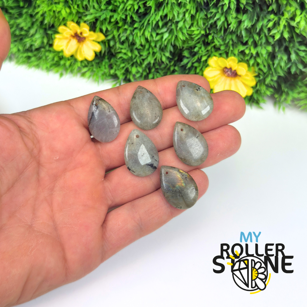 Pendentif Percé Labradorite Goutte
