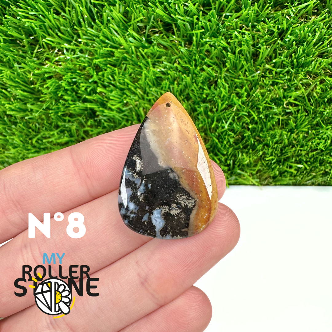 Pendentif Agate Racine de Palmier