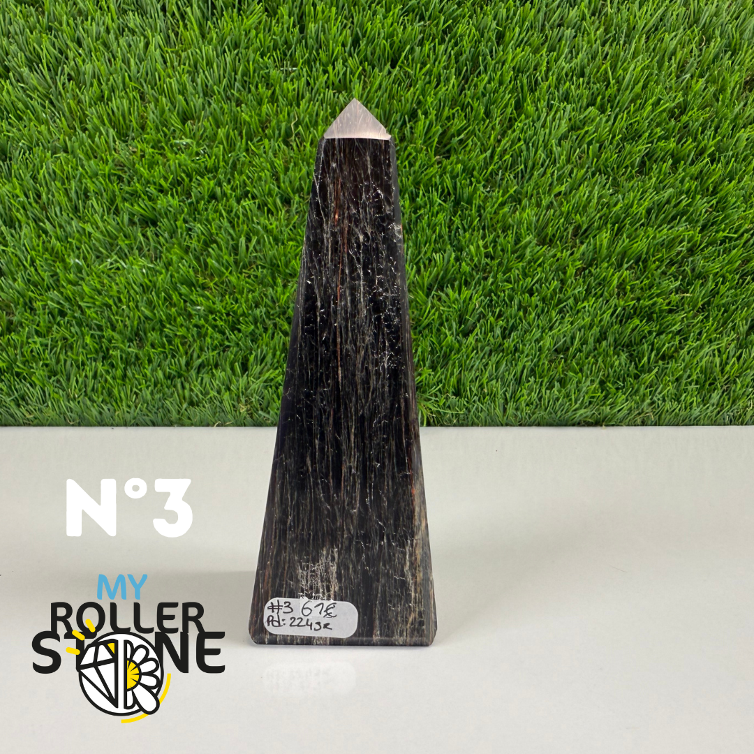 Obélisque en Tourmaline noire