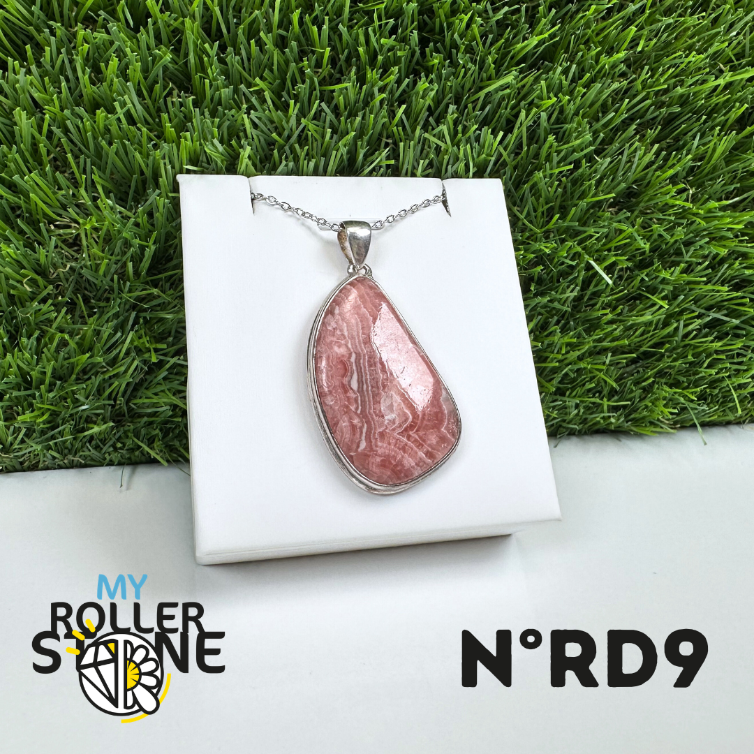 Pendentif Argent Rhodochrosite #9