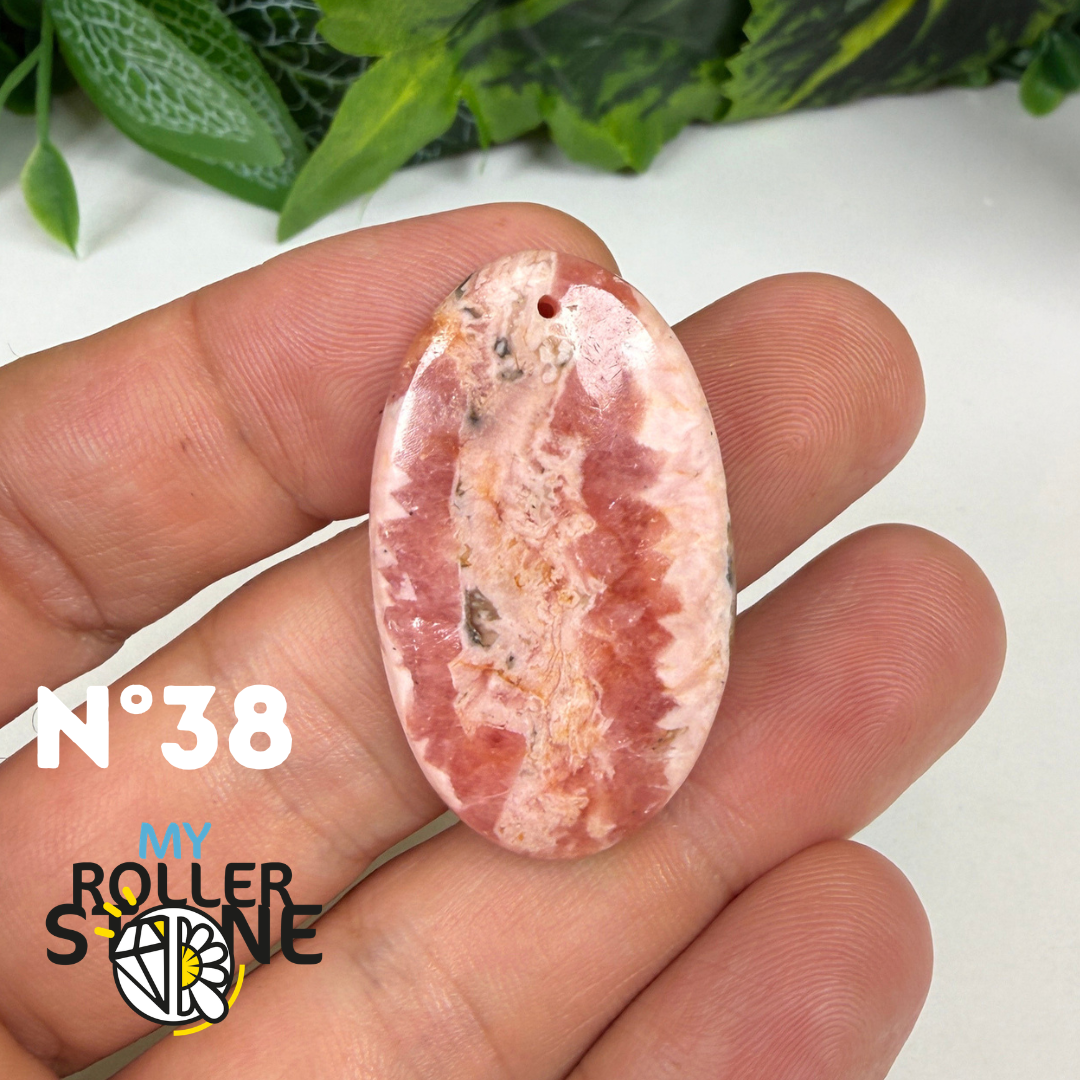 Pendentif Percé Rhodochrosite