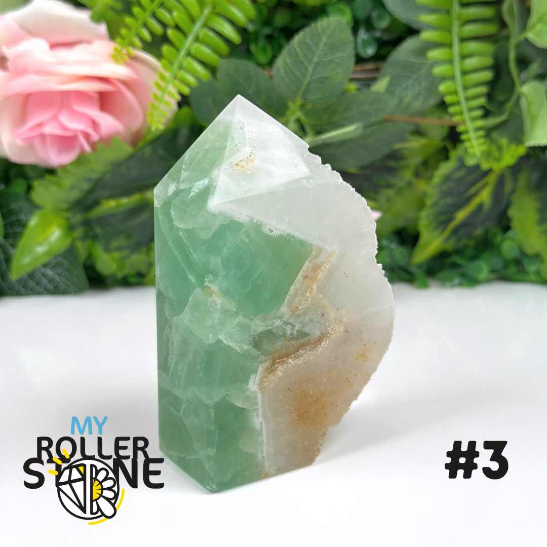 Pointe brute de Fluorite verte