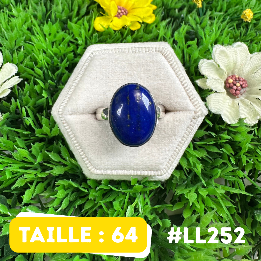 Bague Argent 925 Lapis Lazuli #LL252