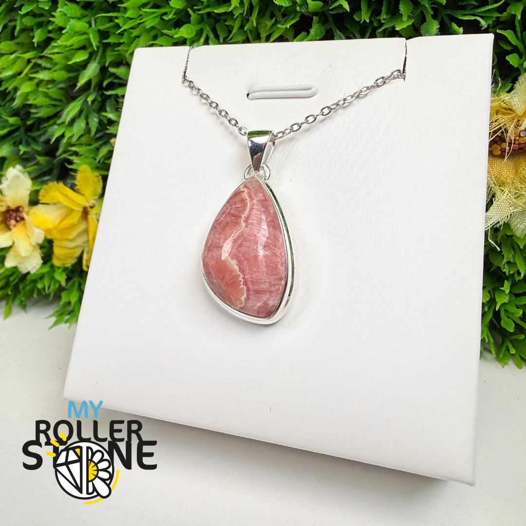 Pendentif Rhodochrosite Argent 925 –RDOP2659