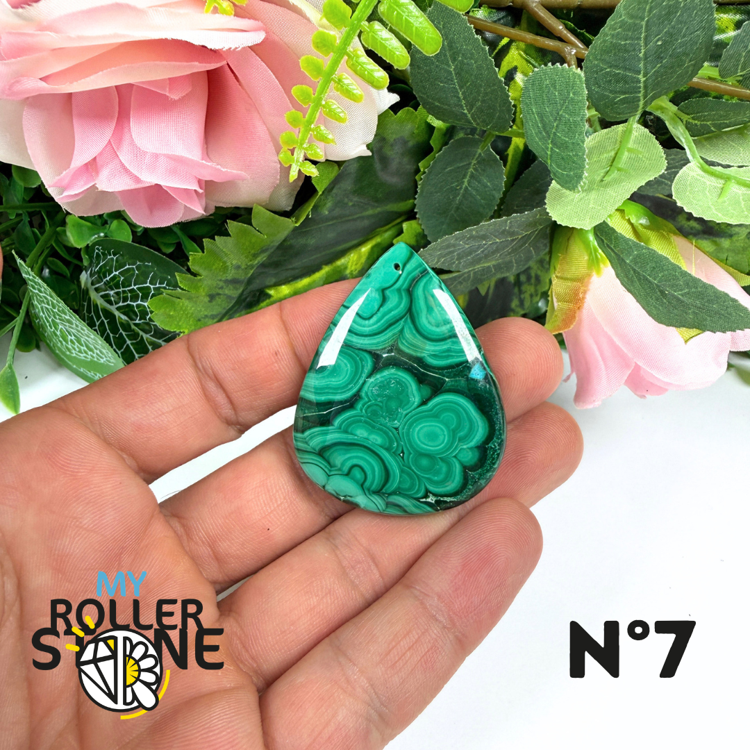 Pendentif Malachite Percé 5A