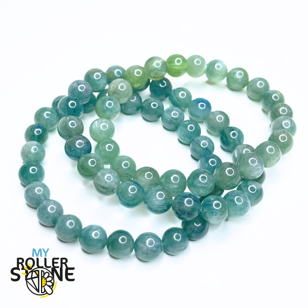 Bracelet en Kyanite Bleue-Verte 5A