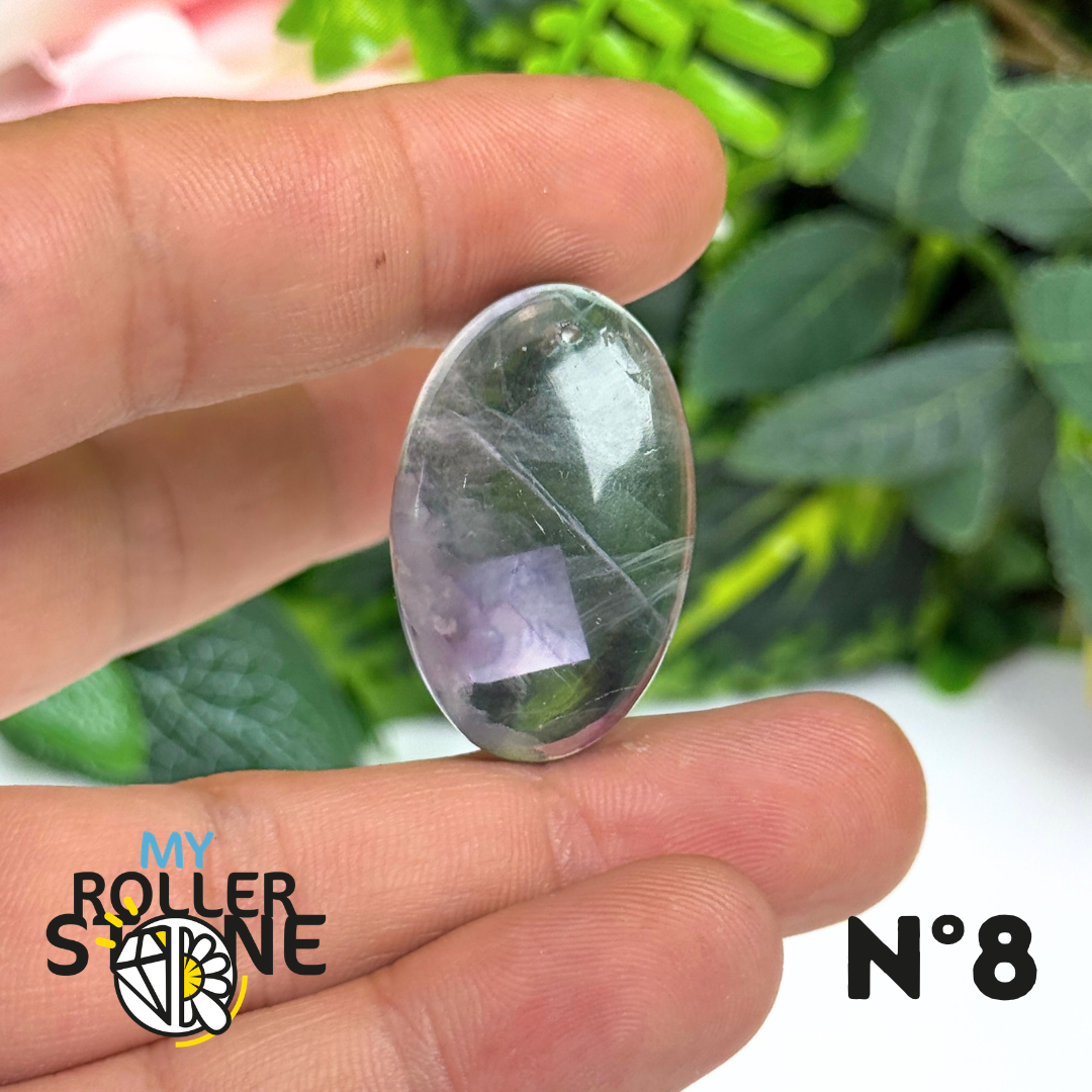 Pendentif percé Fluorite Arc-en-Ciel 5A