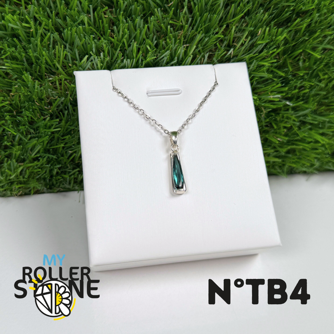 Tourmaline Bleue (Indigolite) - Argent 925 -#4