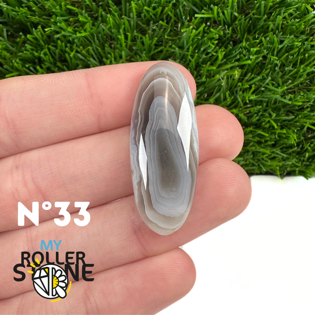 Pendentif Agate du Botswana 5A percé