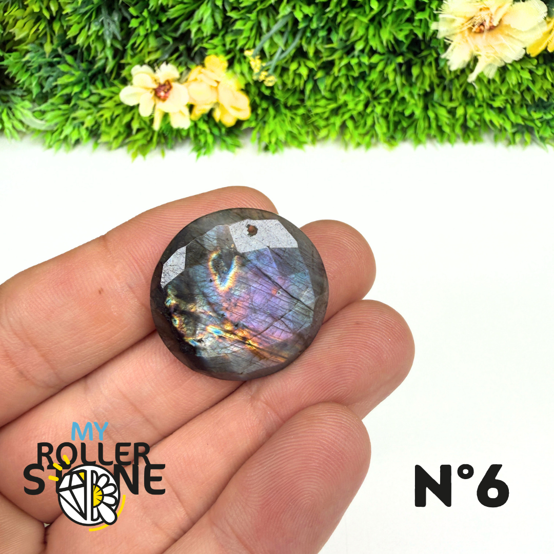 Pendentif Percé Spectrolite Violette