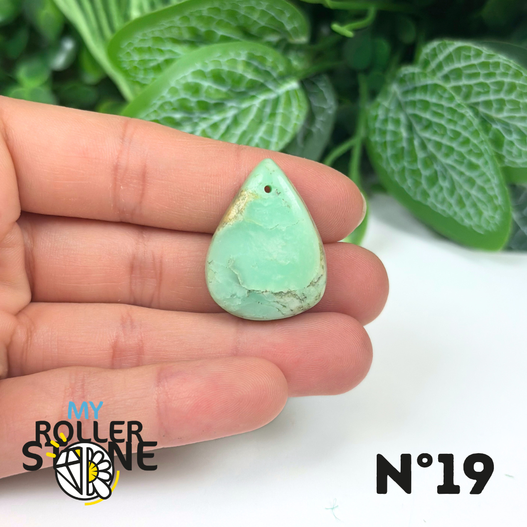 Pendentif Chrysoprase Percé