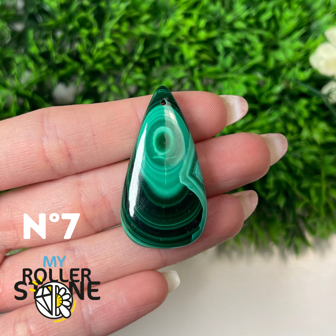 Pendentif Malachite 5A percé