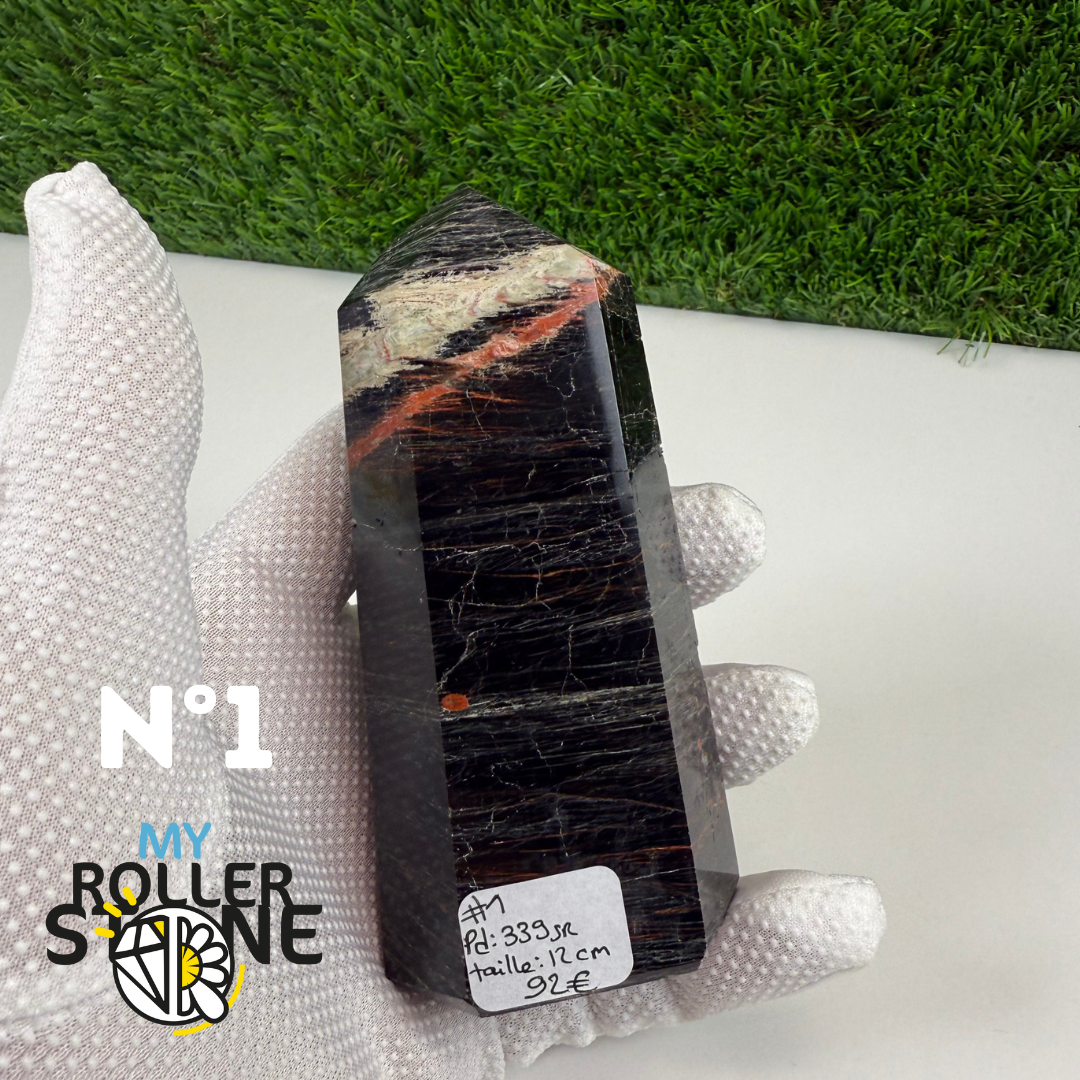 Grande Pointe en Tourmaline noire du Brésil