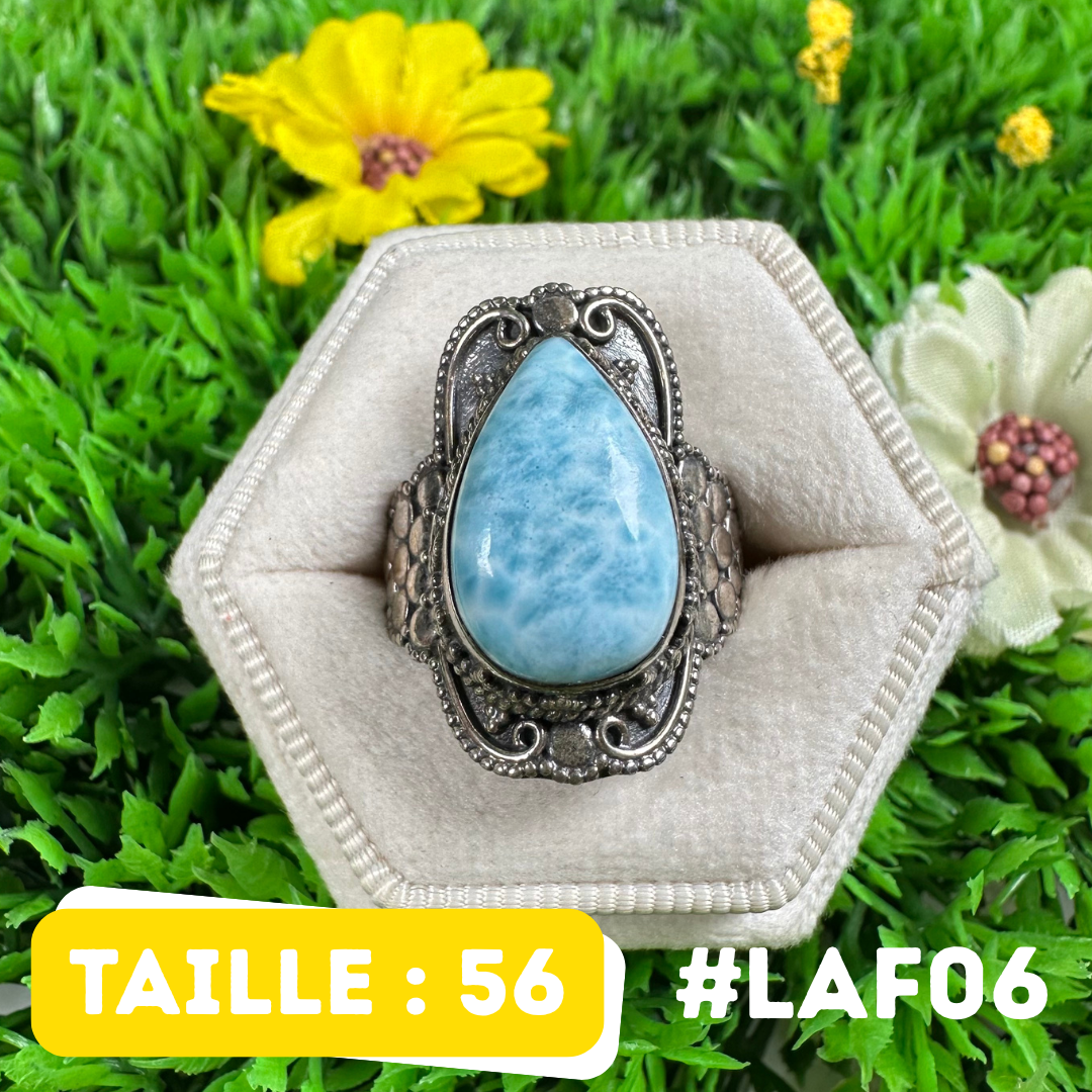 Bague Argent 925 Larimar #LAF06