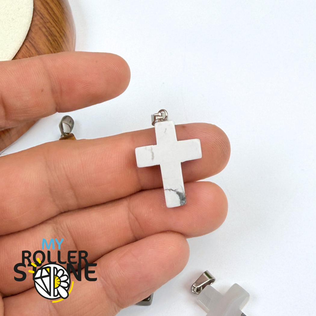 Pendentif Croix en pierre naturelle