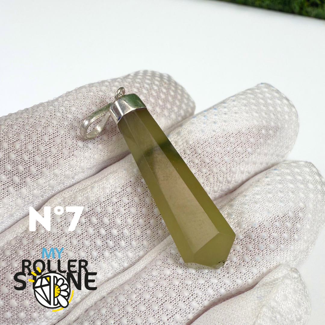 Pendentif Serpentine et Argent