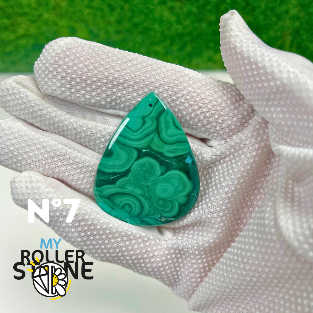 Pendentif Malachite 5A percé