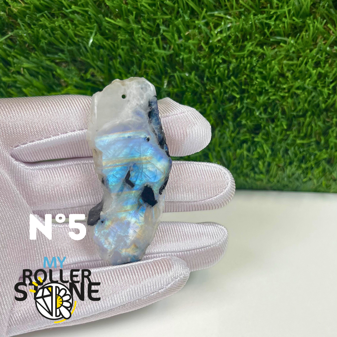 Pendentif Percé Pieristérite tranche semi brute 5A