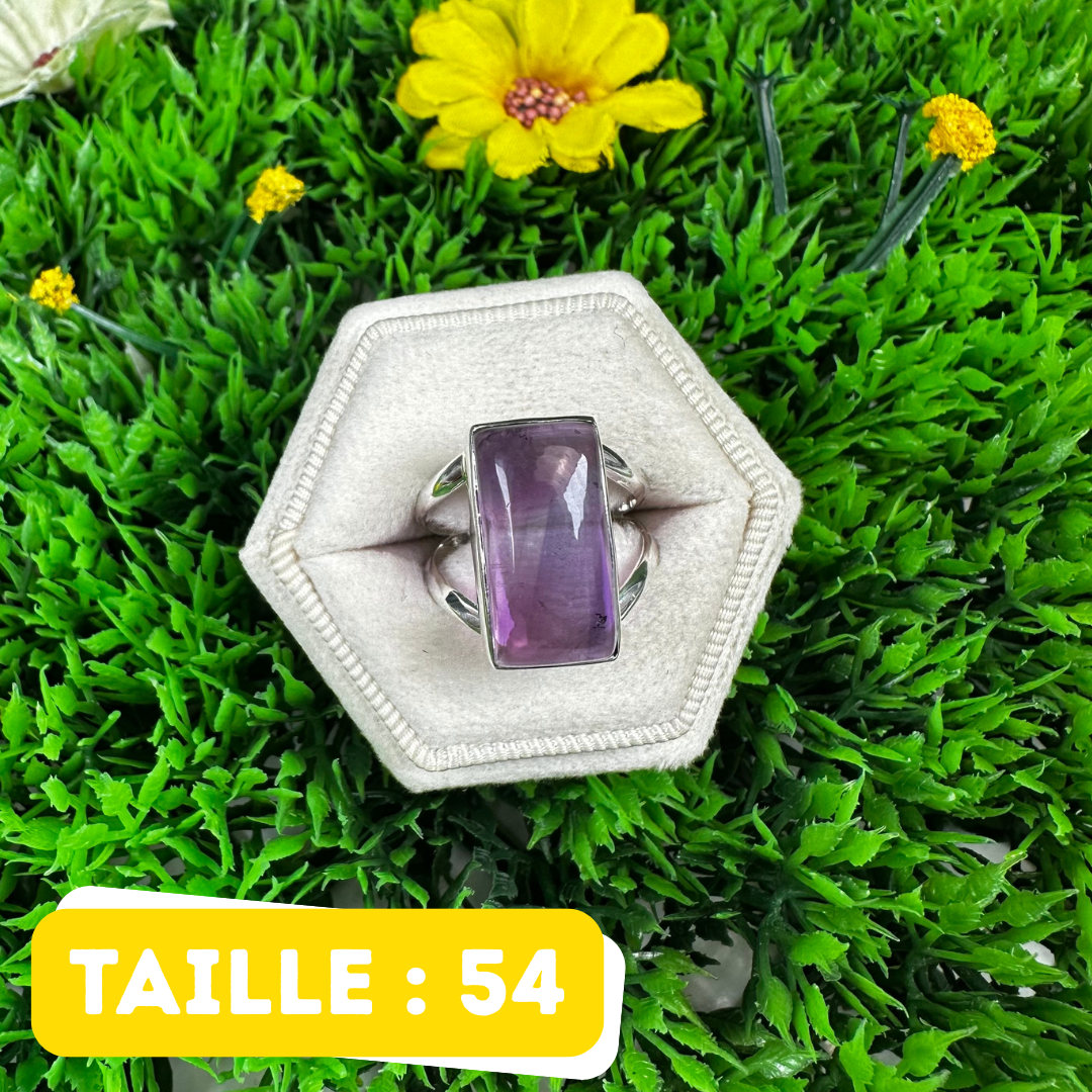 Bague Argent 925 Améthyste #207