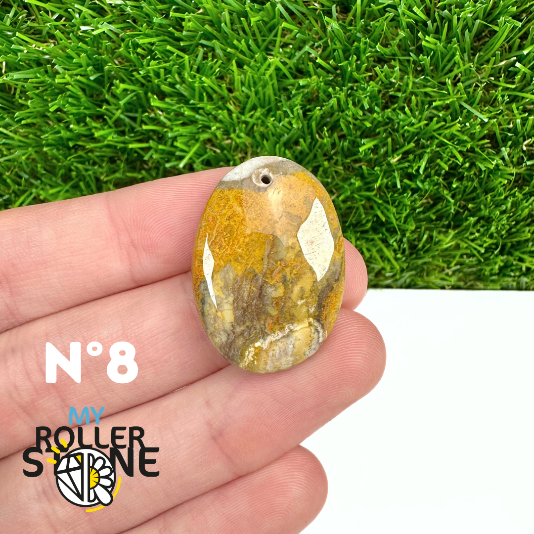 Pendentif Jaspe Bumblebee Néo 5A Percé