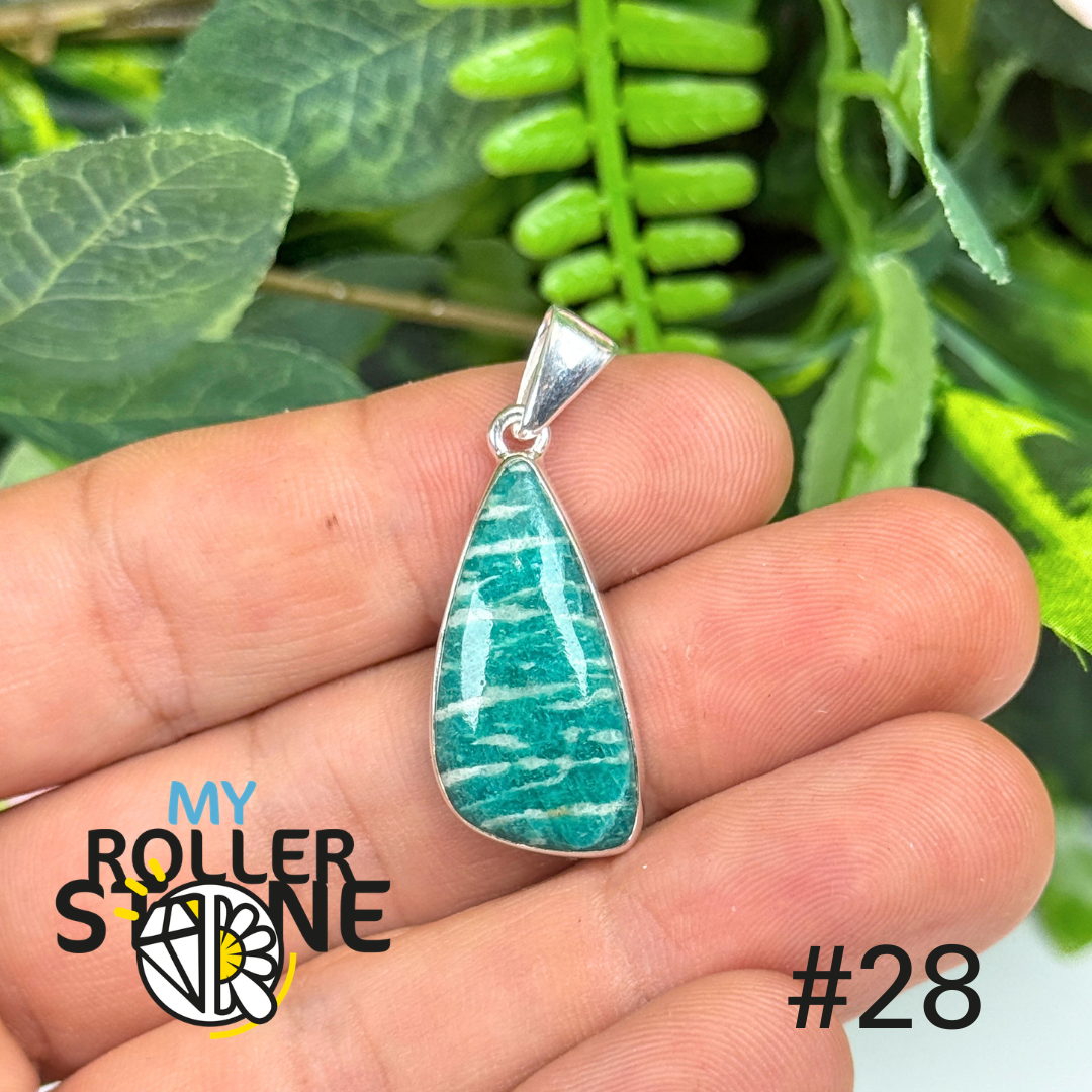 Pendentif argent amazonite #ZP28