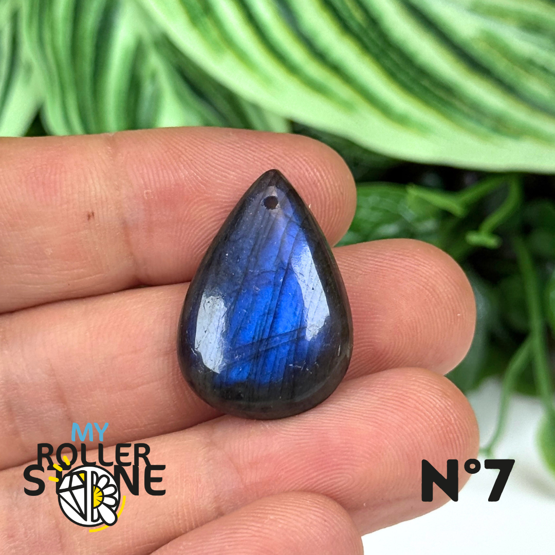 Pendentif Labradorite Blue fire percé 7A