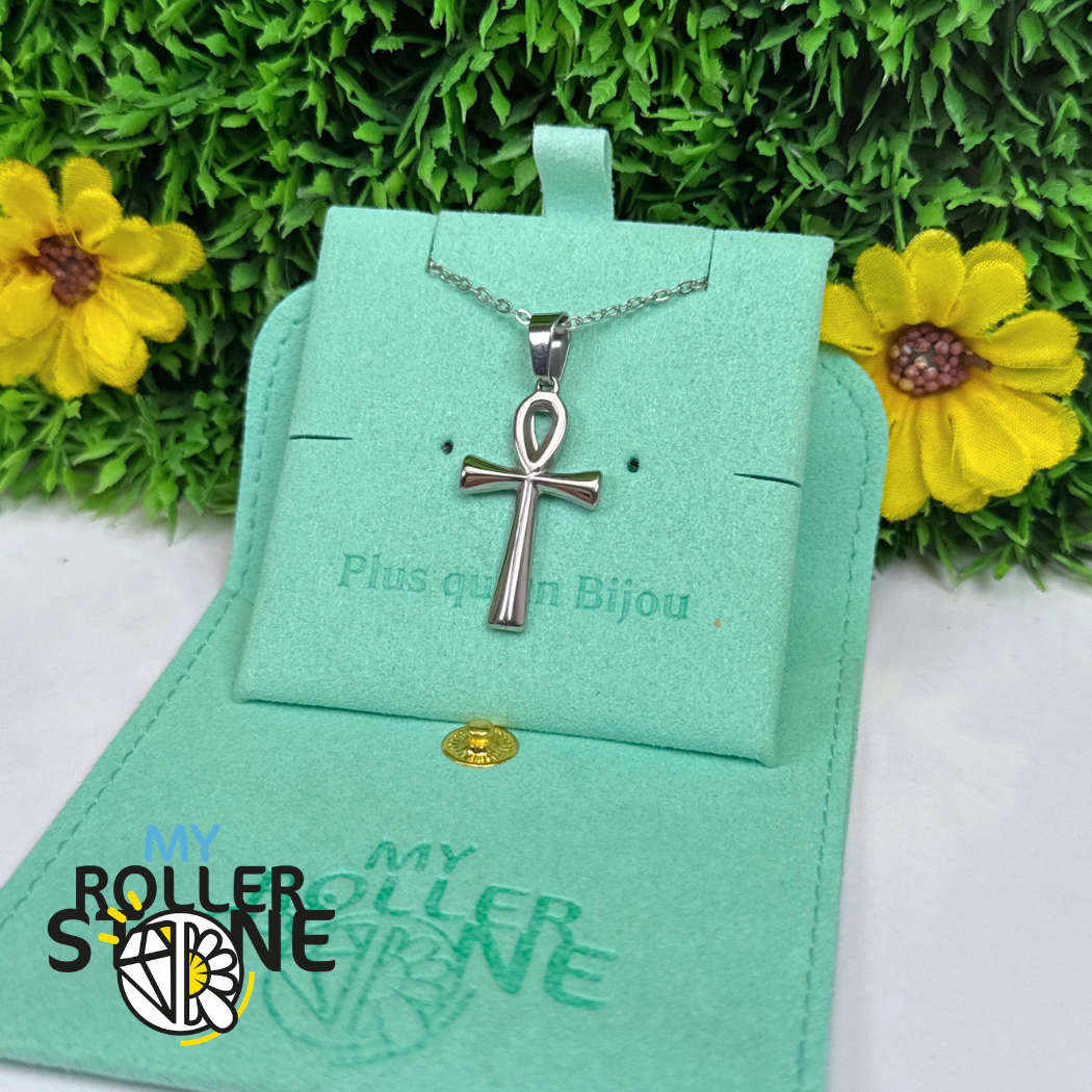 Pendentif Croix Ankh Acier inoxydable Argenté