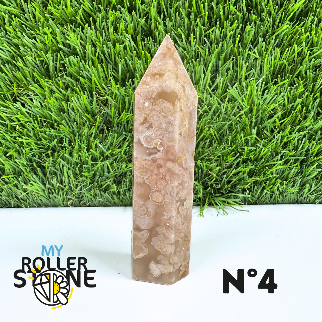 Pointes Pierre Agate Fleur