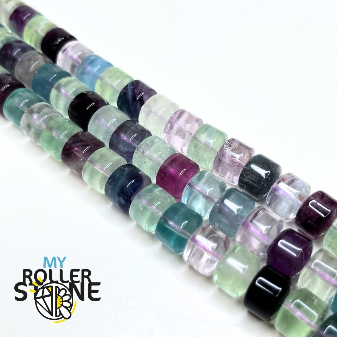 Perle Rondelle fluorite Arc-en-Ciel