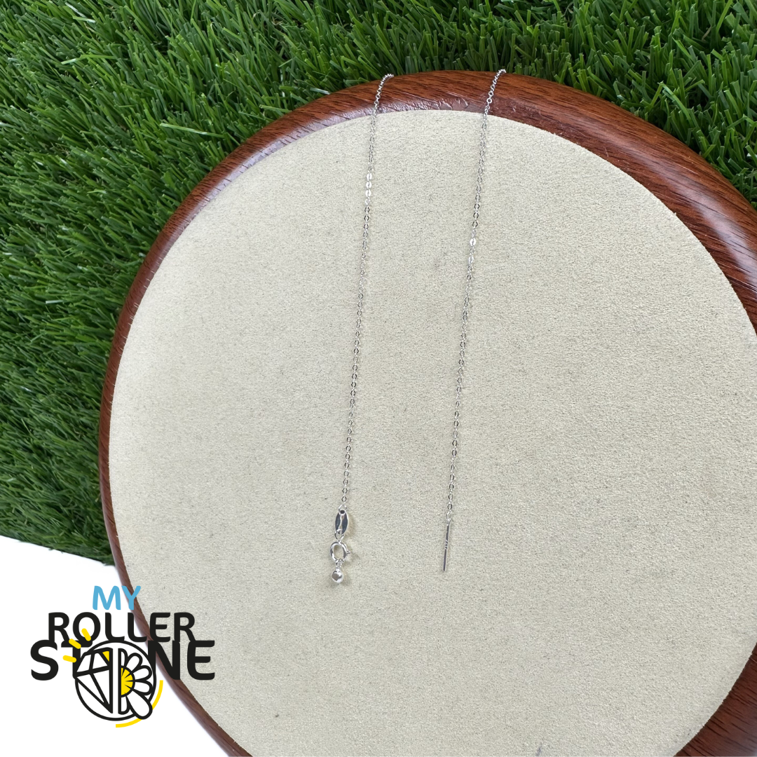 Chaîne à Maillons Réglable (Coulissant) en Argent Sterling 925 (45 cm)