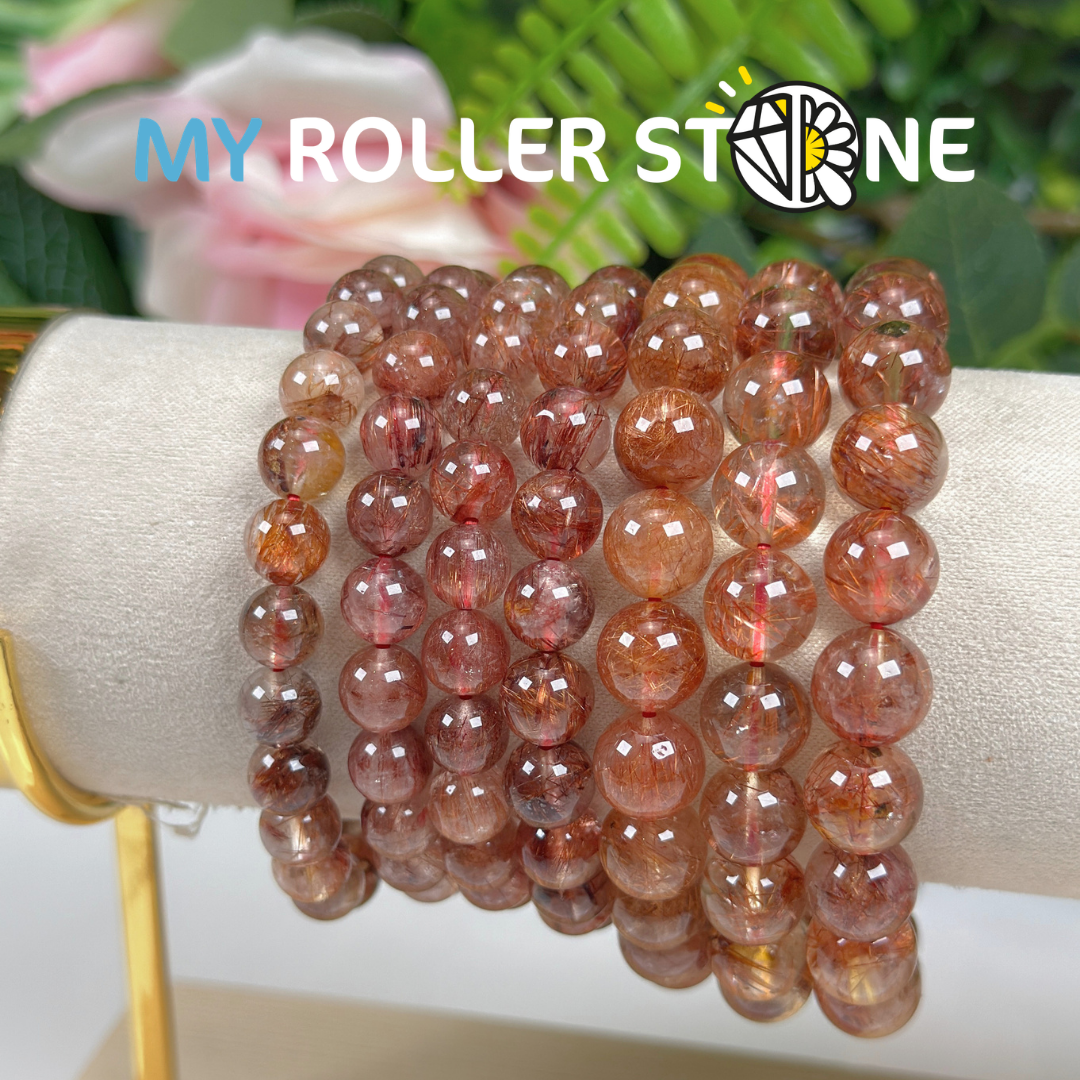 Bracelet Quartz Rutile en Cuivre 5A