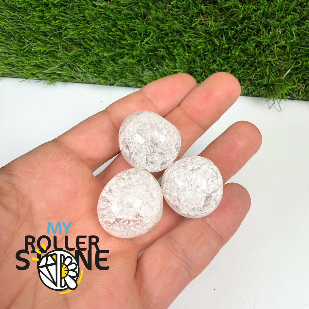 Pierres roulées Cristal de Roche Craquelé