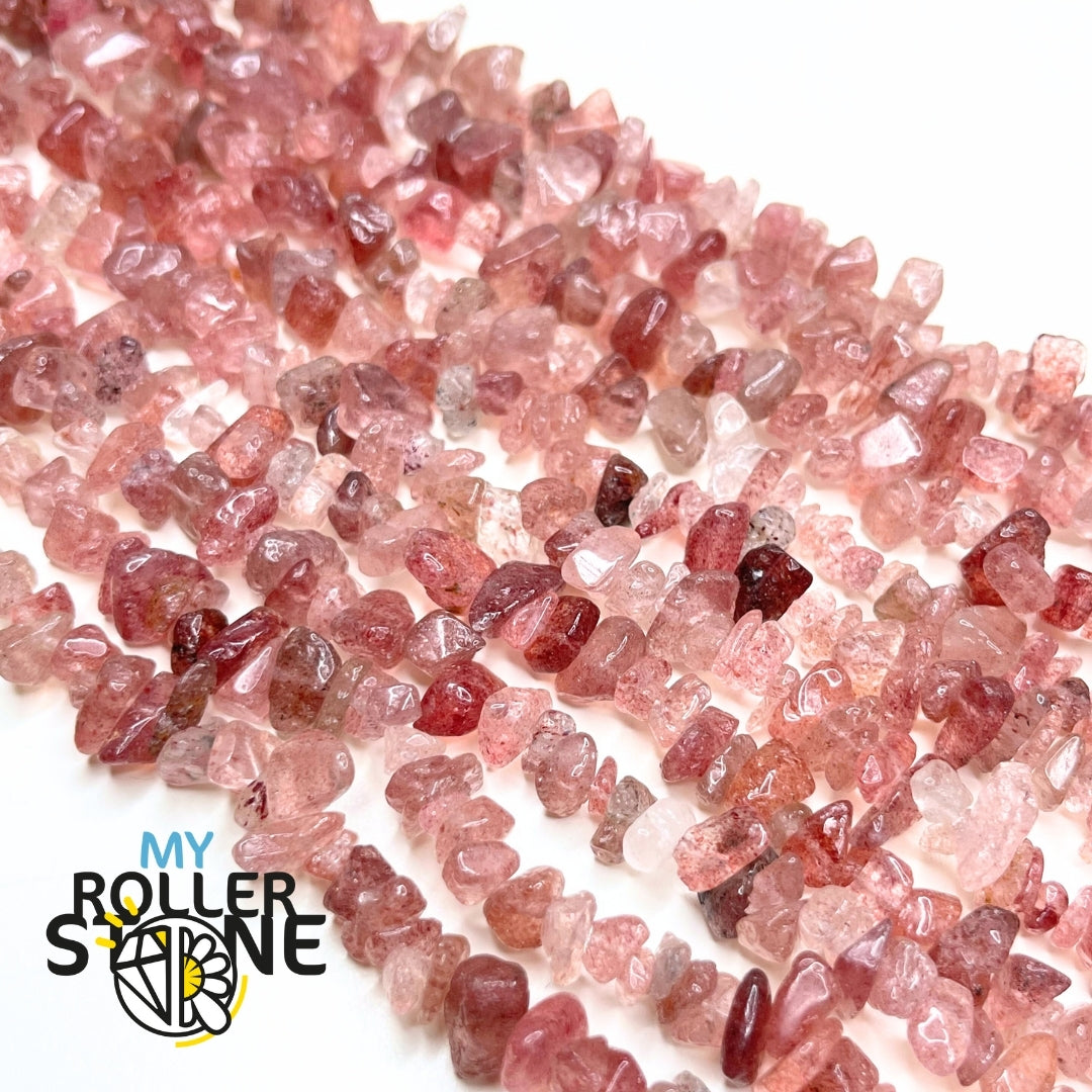 Perle Chips Quartz fraise