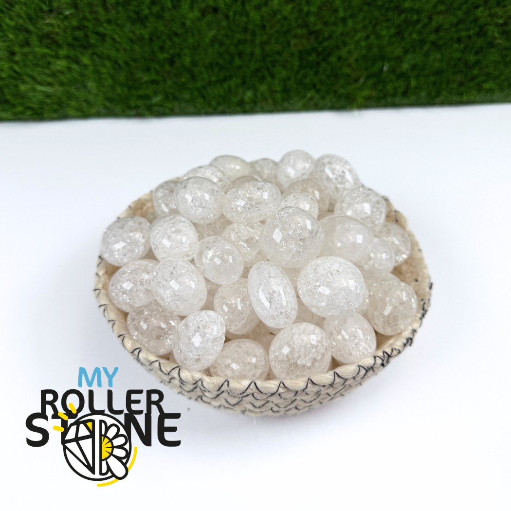 Pierres roulées Cristal de Roche Craquelé