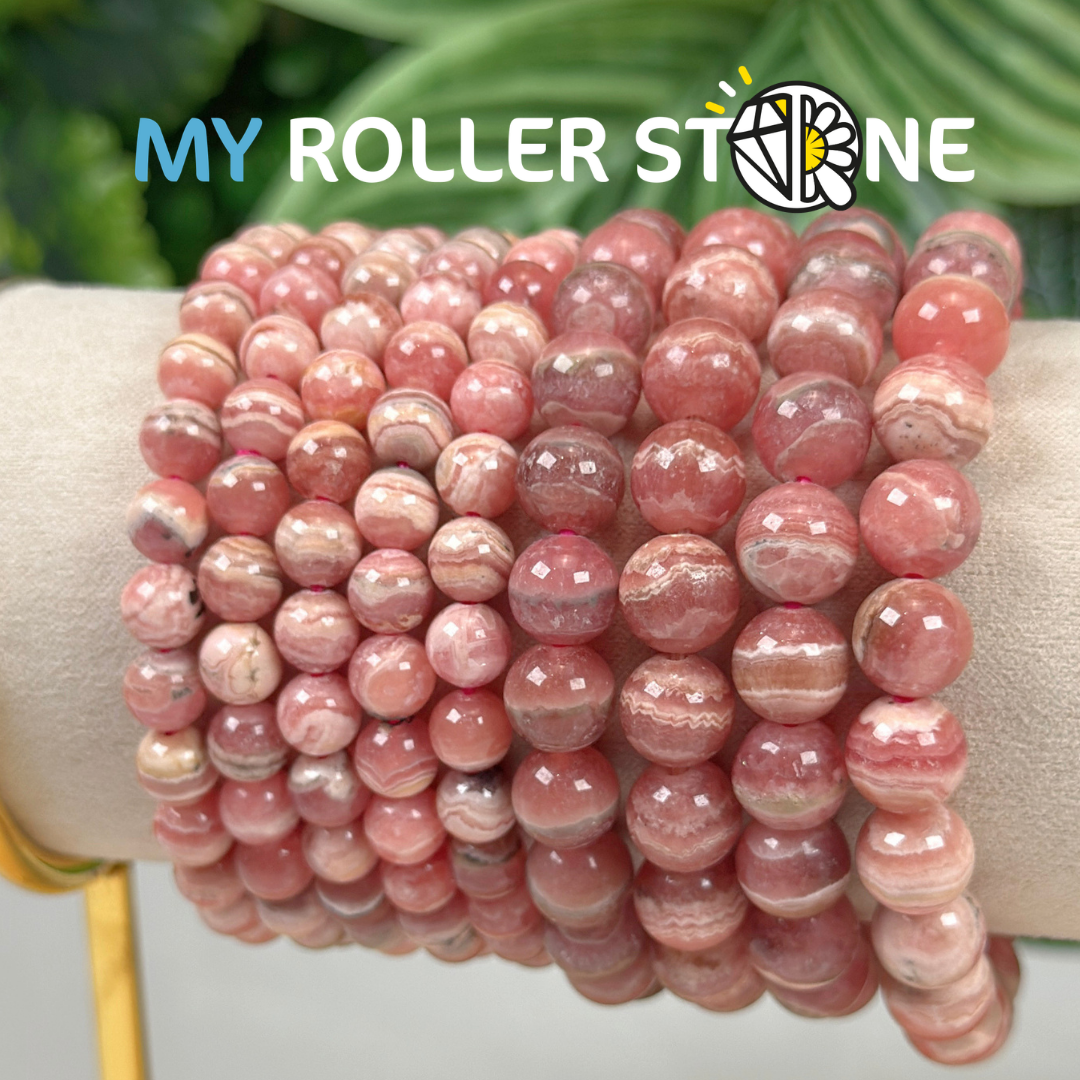 Bracelet perle Rhodochrosite 3A