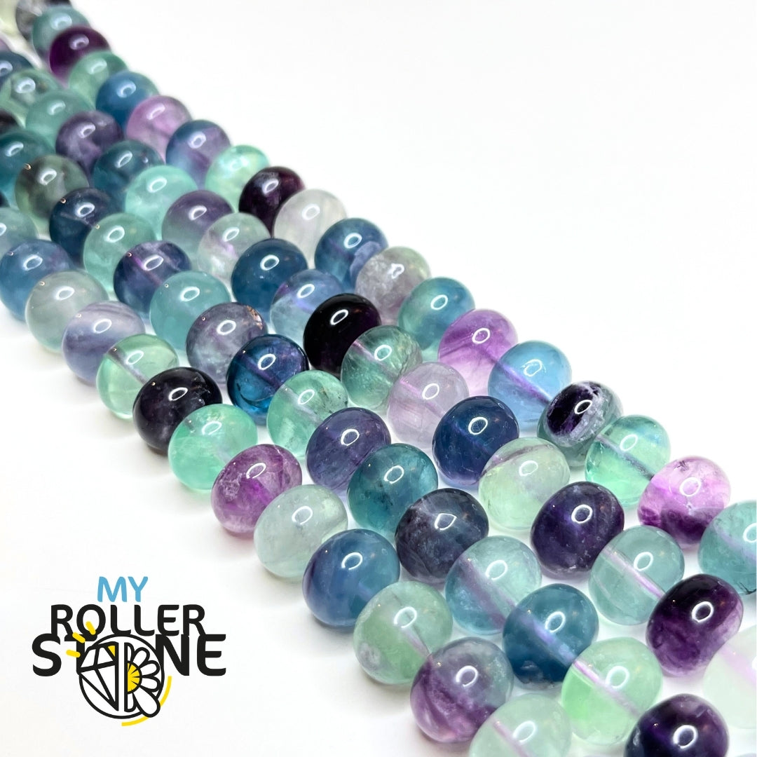 Perle rondelle Large fluorite Arc-en-Ciel