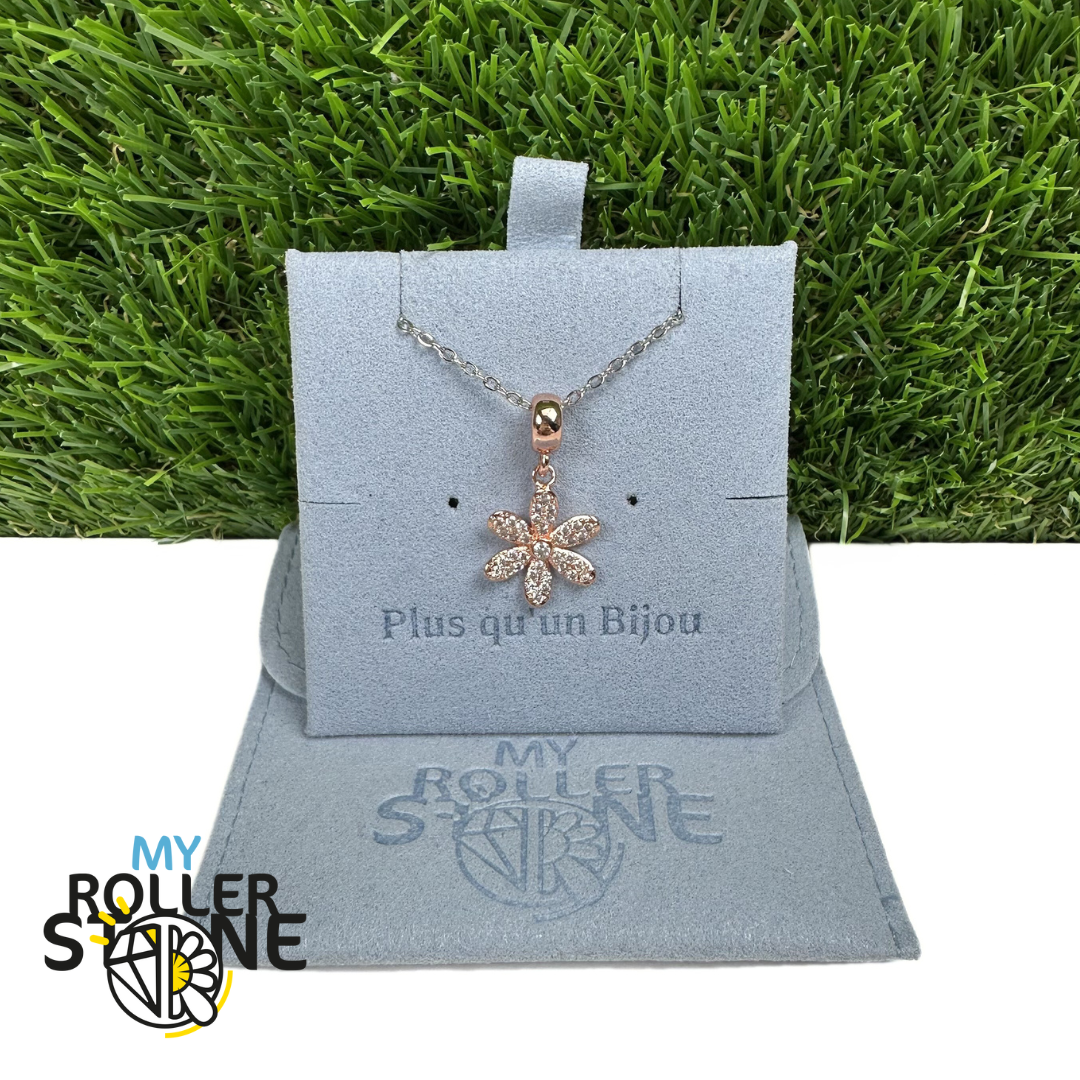 Pendentif Fleurs en Laiton Serti de Micro Pavé de Zirconium (3 Couleurs)