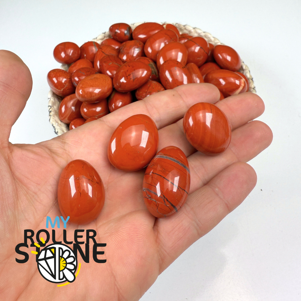 Pierres Roulées Jaspe Rouge (Taille moyenne)