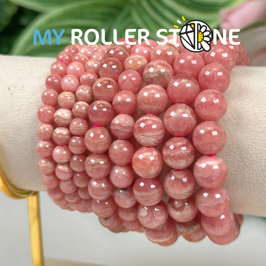 Bracelet perle Rhodochrosite 5A