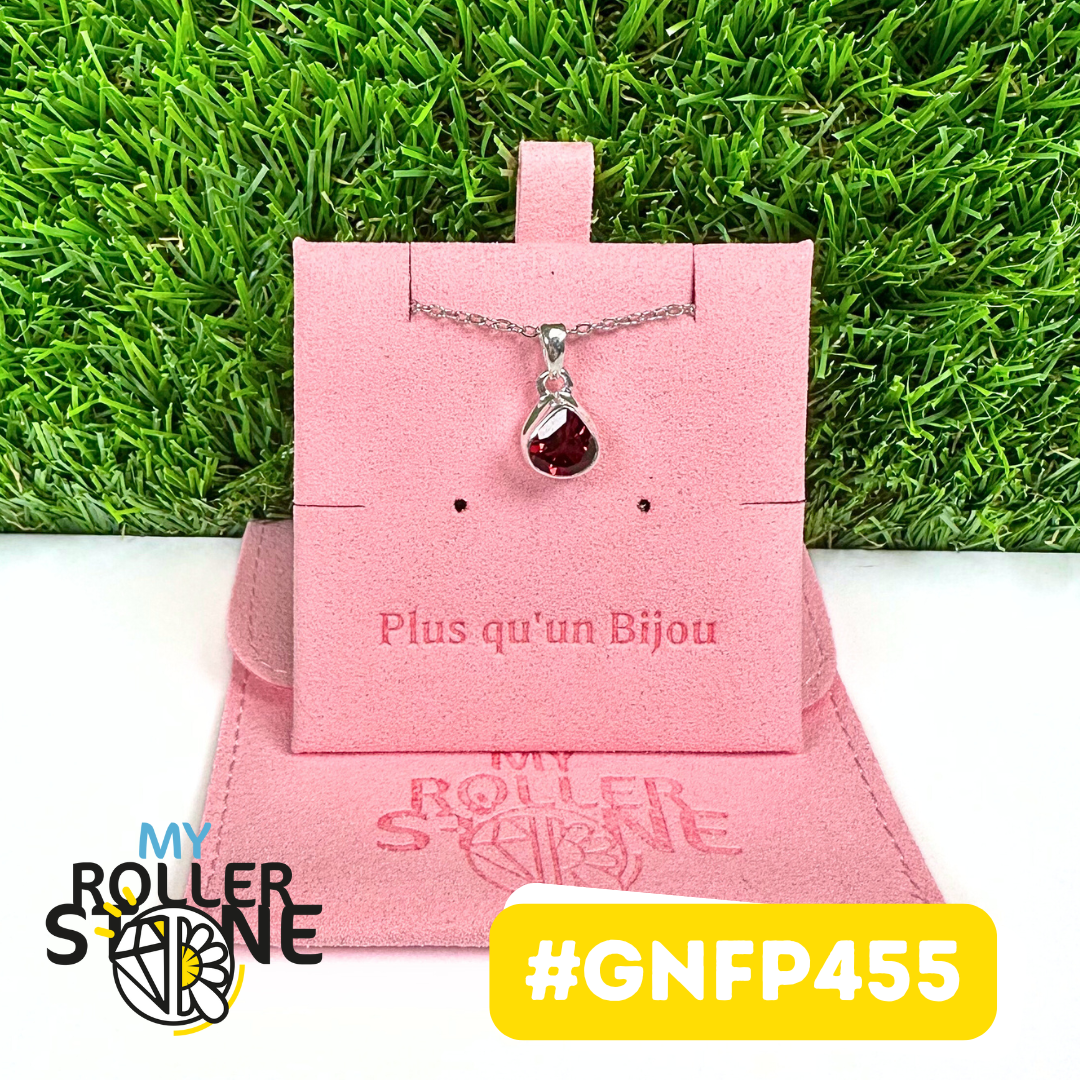 Pendentif Grenat Facettée Argent 925 #GNFP455