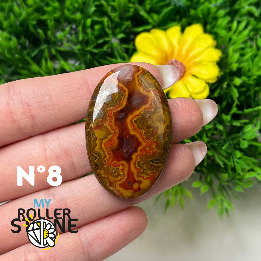 Pendentif Agate Marocaine 5A percé