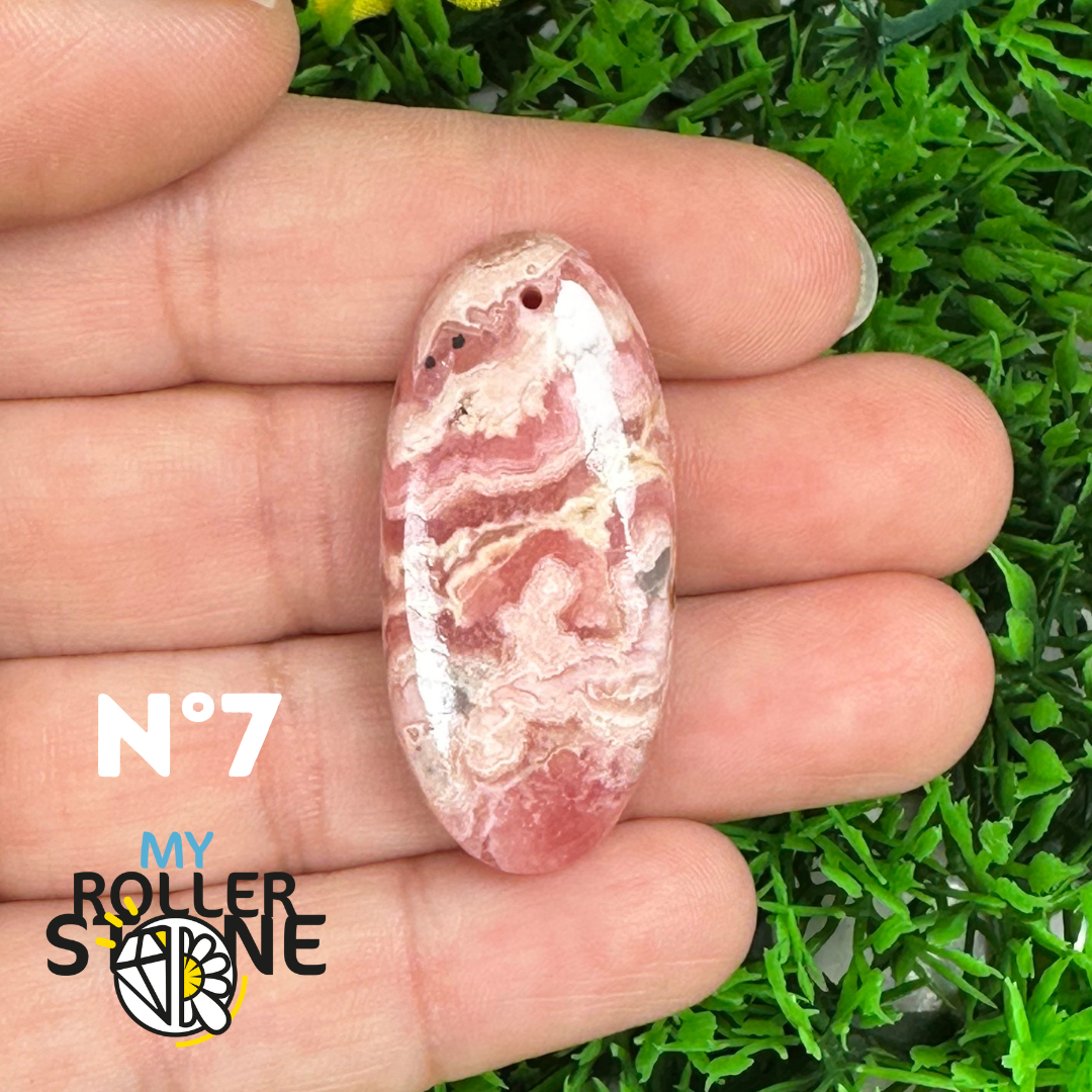 Pendentif Percé Rhodochrosite