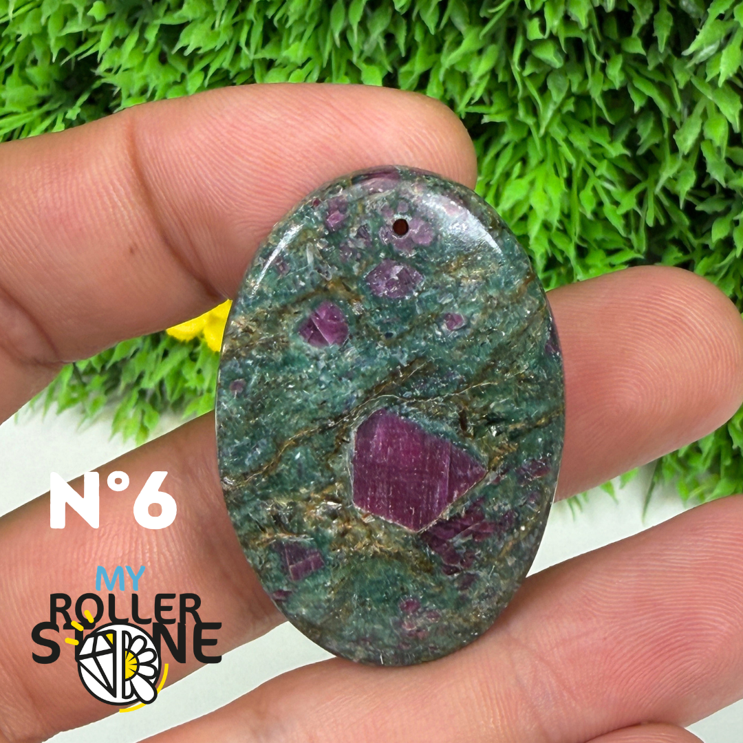 Pendentif percé Ruby Fushiste 5A