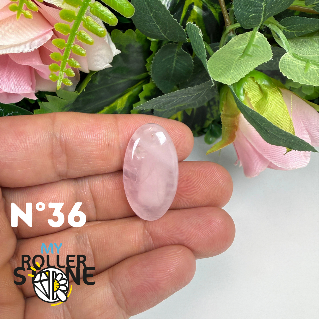 Pendentif percé Quartz rose 5A