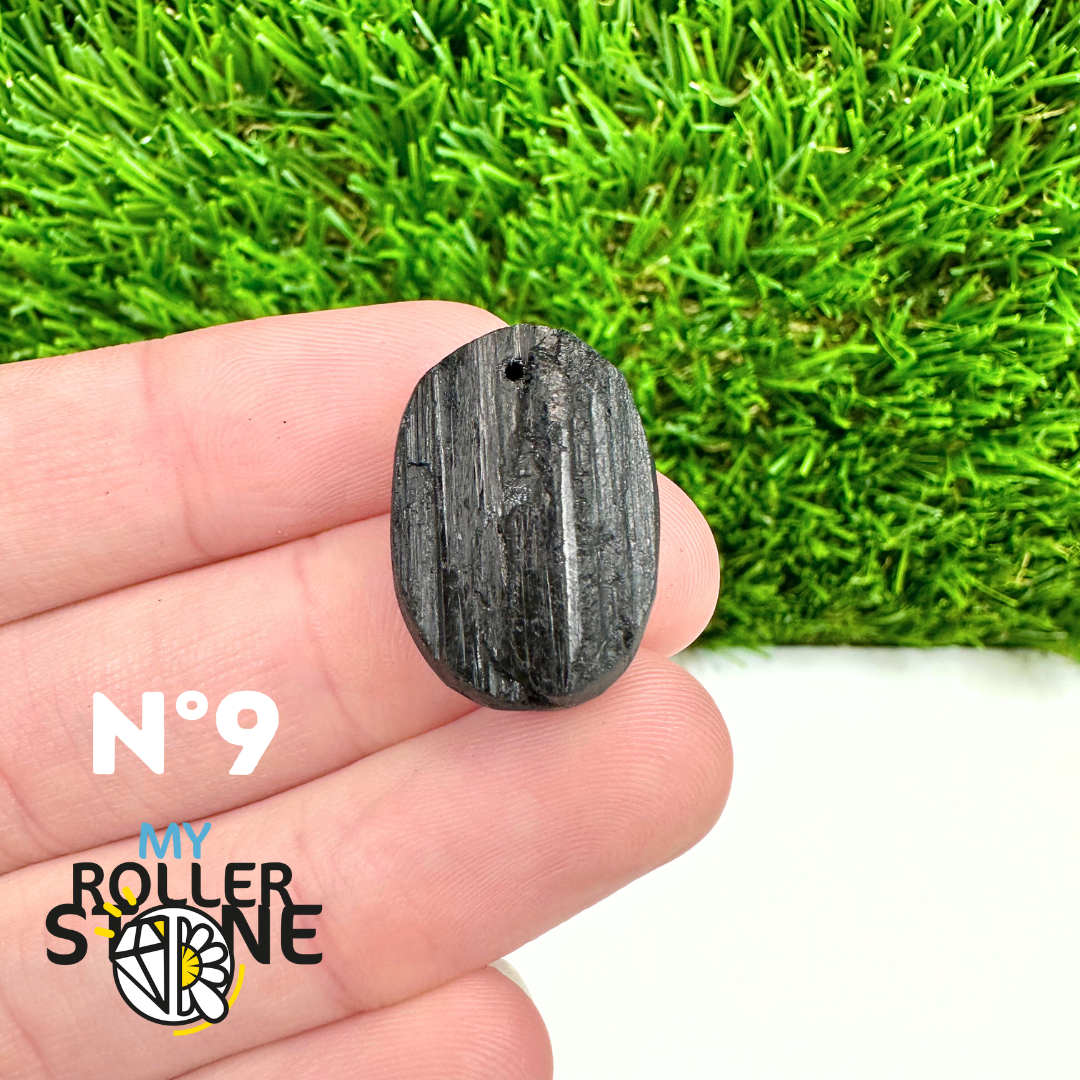 Pendentif Perce Tourmaline Noire 5A