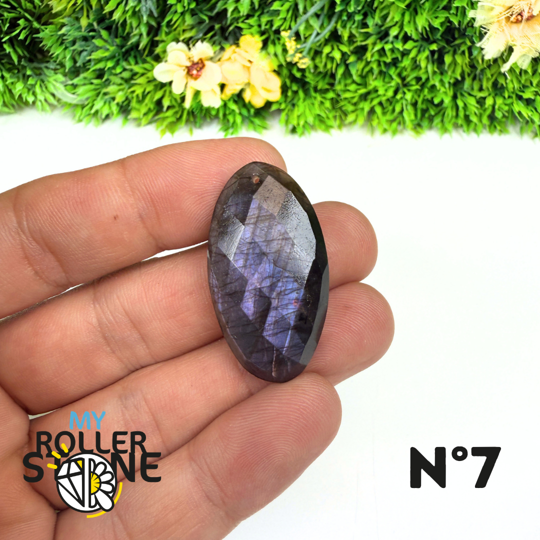 Pendentif Percé Spectrolite Violette