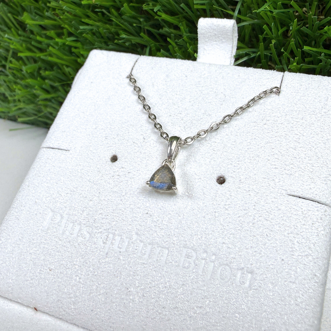 Pendentif Solitaire Labradorite Trillon