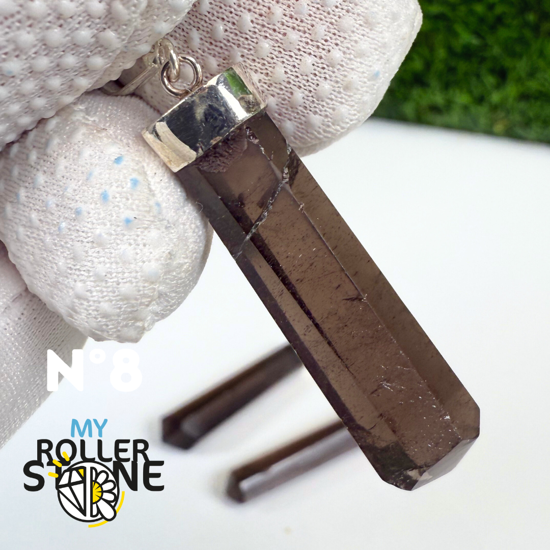 Pendentif Quartz fumé et Argent