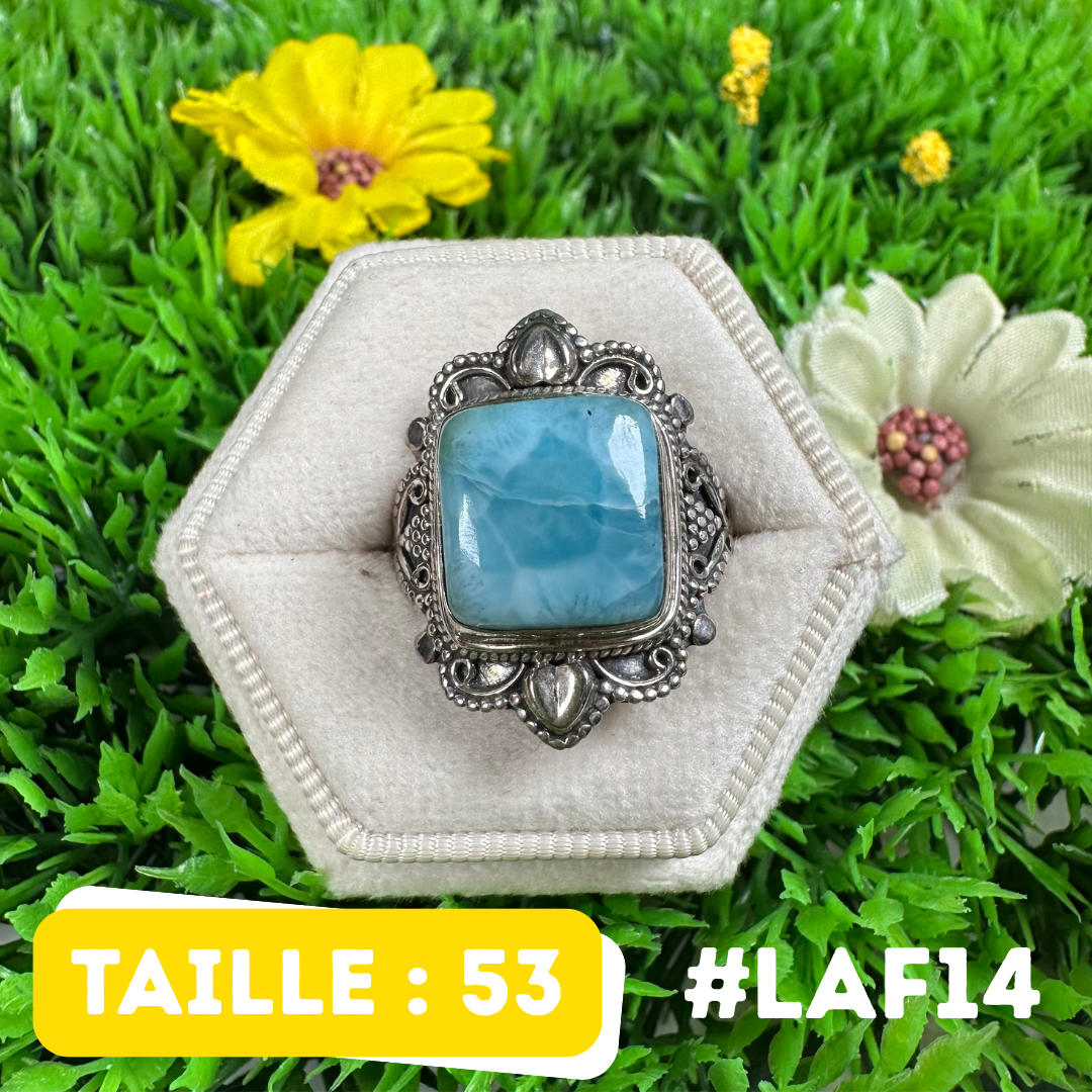 Bague Argent 925 Larimar #LAF14