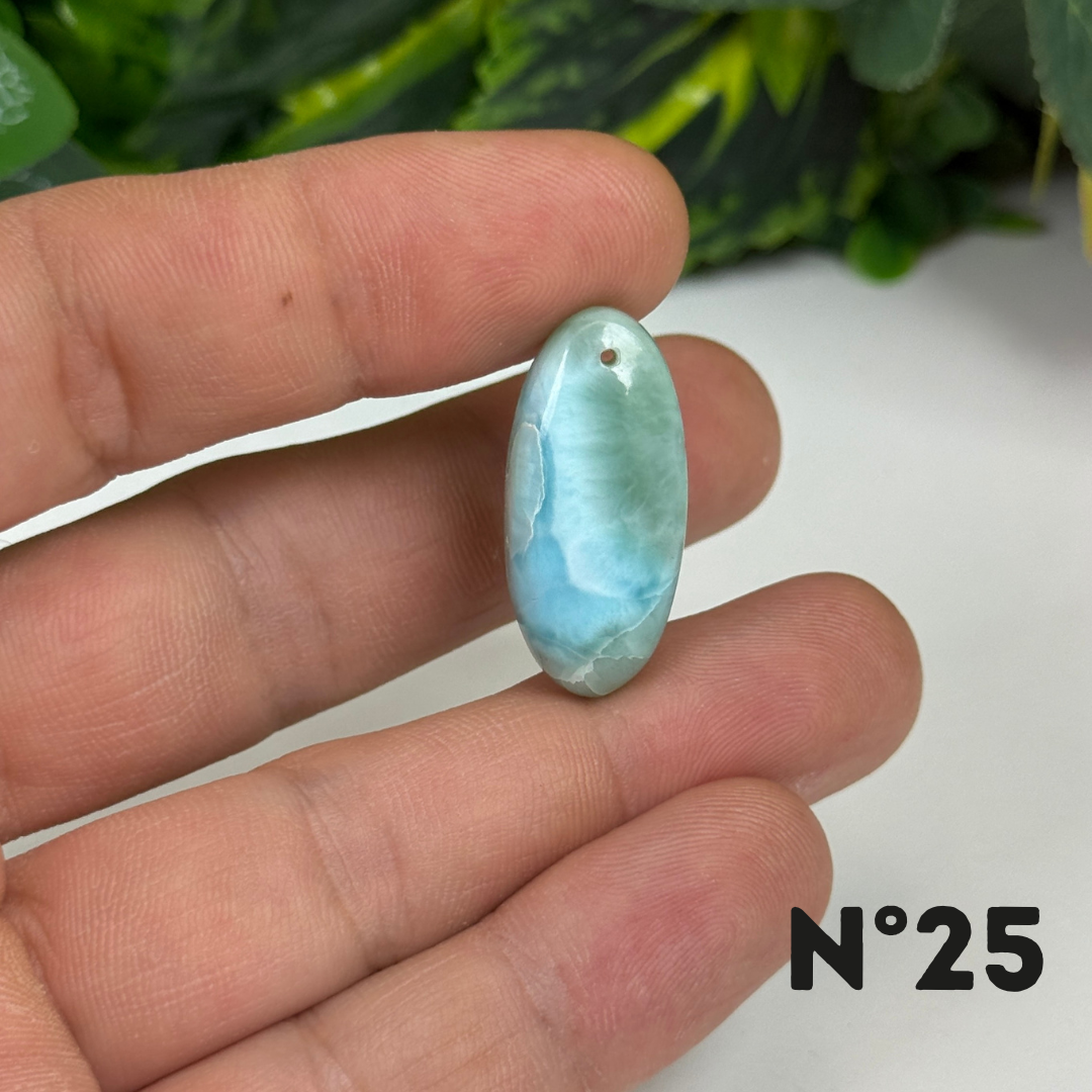 Pendentif Larimar 5A percé